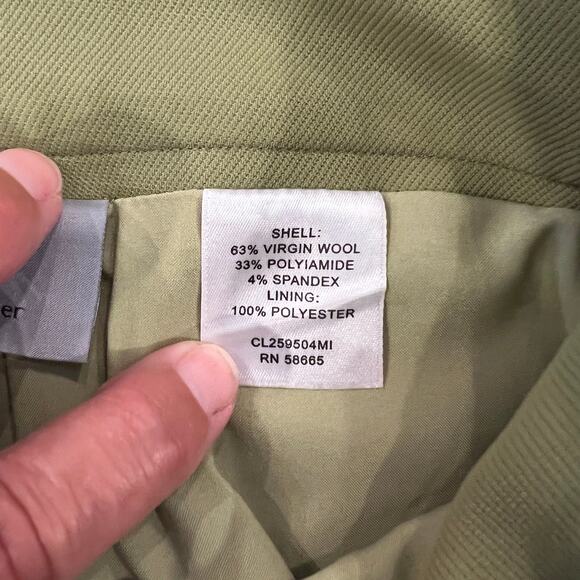 Classiques Entier Olive/Sage Green Pencil Straight Skirt - SIZE 10 - Picture 9 of 9